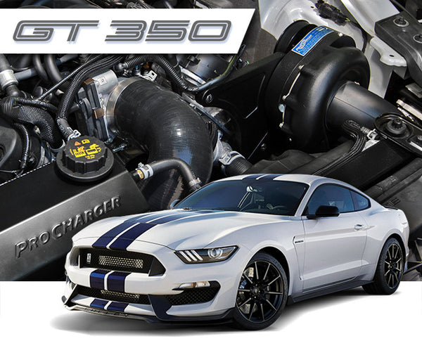 2015-17 Ford Mustang Shelby GT350 5.2L Supercharger Systems 1FW314-SCI Stage II Intercooled System with P-1SC-1